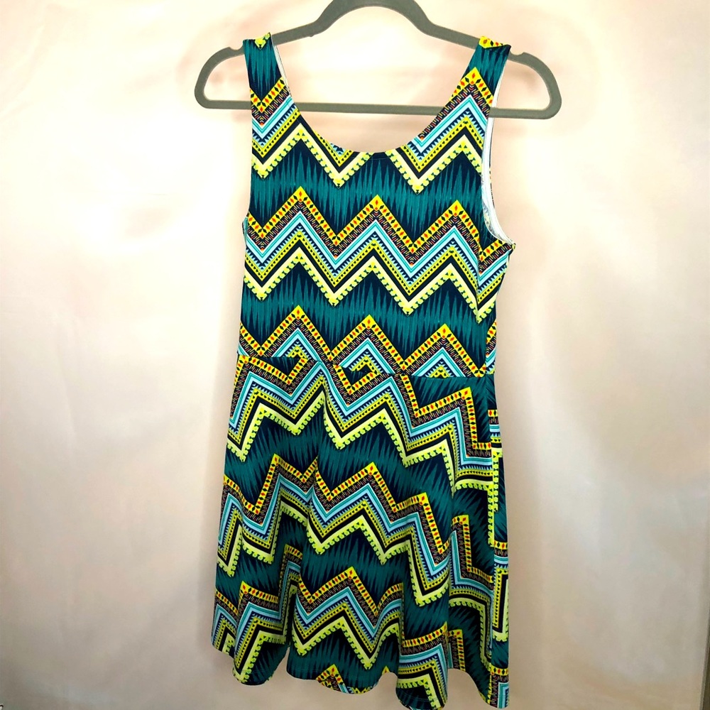 H&M Geometric Skater tank dress